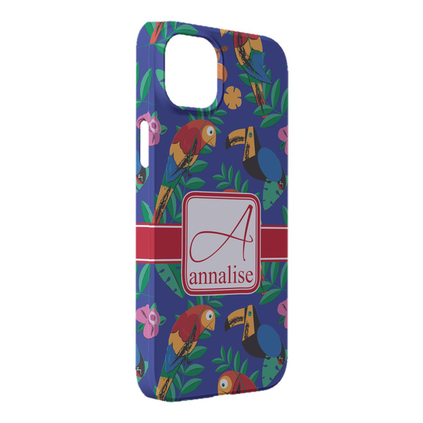 Custom Parrots & Toucans iPhone Case - Plastic - iPhone 14 Plus (Personalized)