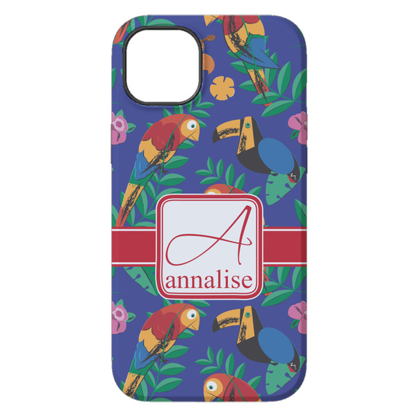 Parrots & Toucans iPhone 14 Plus Tough Case - Back