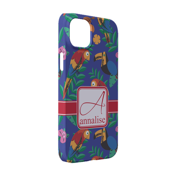 Custom Parrots & Toucans iPhone Case - Plastic - iPhone 14 Pro (Personalized)