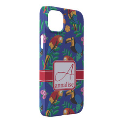Parrots & Toucans iPhone Case - Plastic - iPhone 14 Pro Max (Personalized)