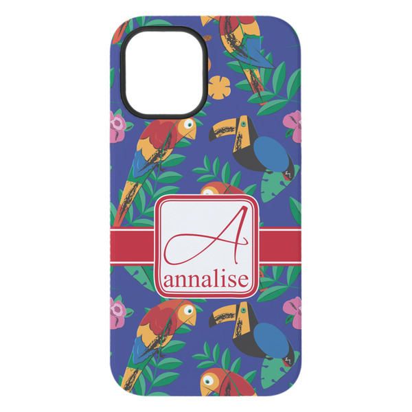 Parrots & Toucans iPhone 15 Plus Tough Case - Back