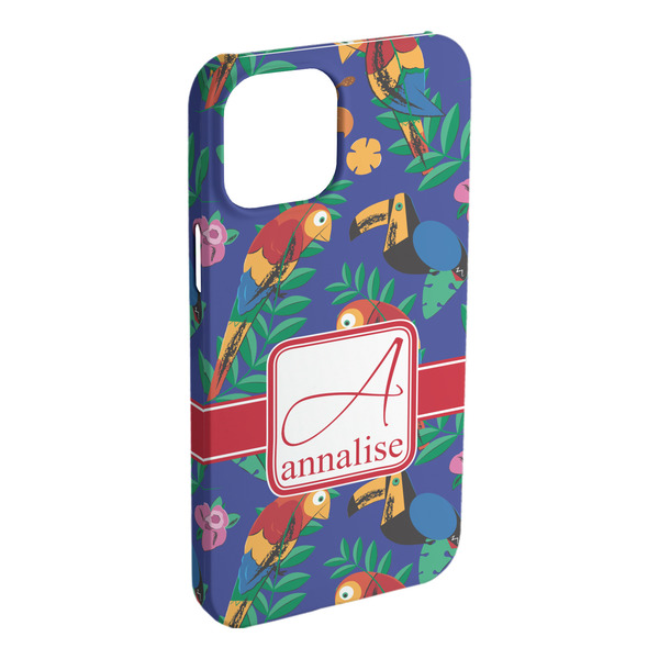 Custom Parrots & Toucans iPhone Case - Plastic (Personalized)