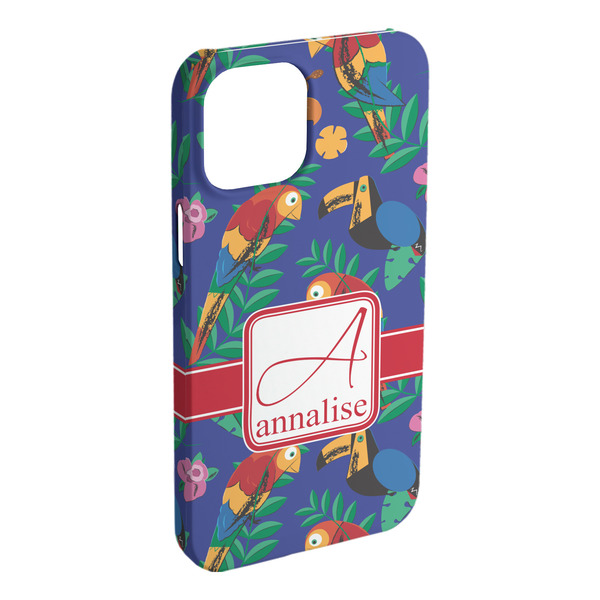 Custom Parrots & Toucans iPhone Case - Plastic - iPhone 15 Pro Max (Personalized)