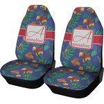 Parrots & Toucans Car Seat Covers (Set of Two) (Personalized)