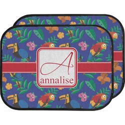 Parrots & Toucans Car Floor Mats (Back Seat) (Personalized)