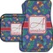 Parrots & Toucans Car Floor Mats Set - 2 Front & 2 Back (Personalized)