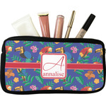 Parrots & Toucans Makeup / Cosmetic Bag - Small (Personalized)