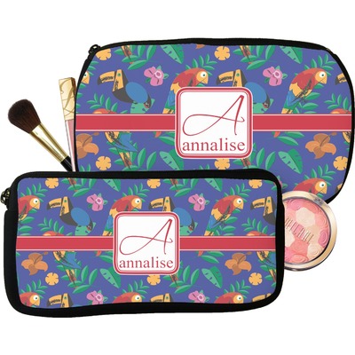Parrots & Toucans Makeup / Cosmetic Bag (Personalized)