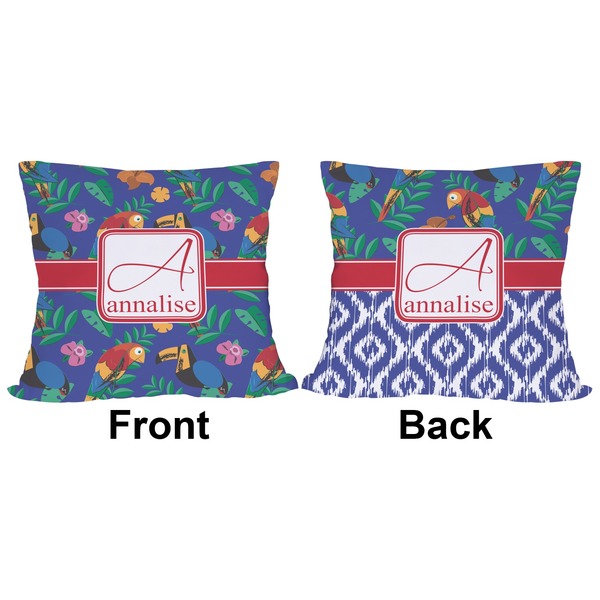 Parrots & Tucans Outdoor Pillow - 20x20