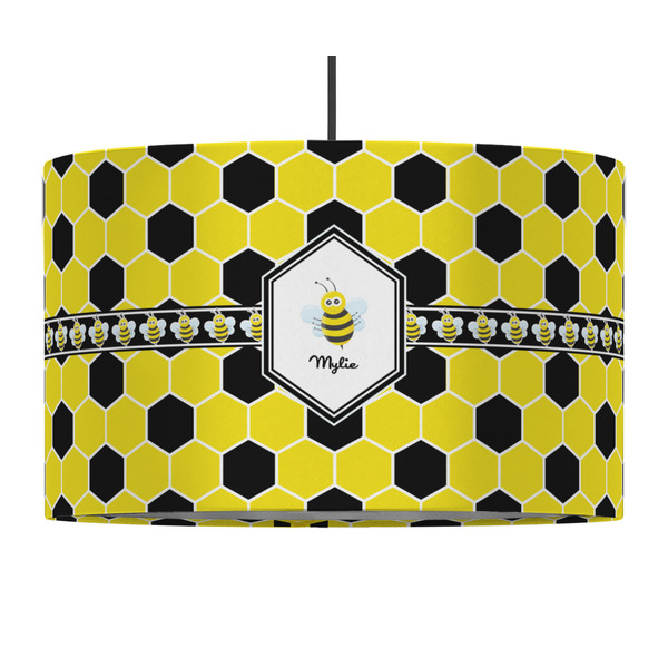Custom Honeycomb 12" Drum Pendant Lamp - Fabric (Personalized)