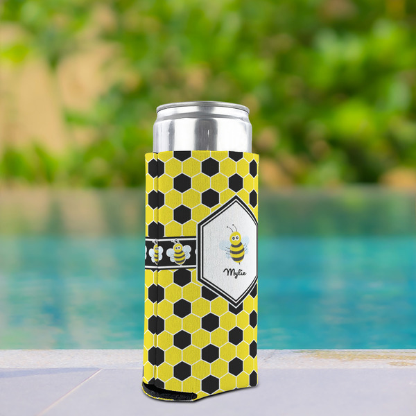 Honeycomb Can Cooler - Tall 12oz - In Context
