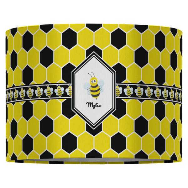 Honeycomb 16" Drum Lampshade - FRONT (Fabric)