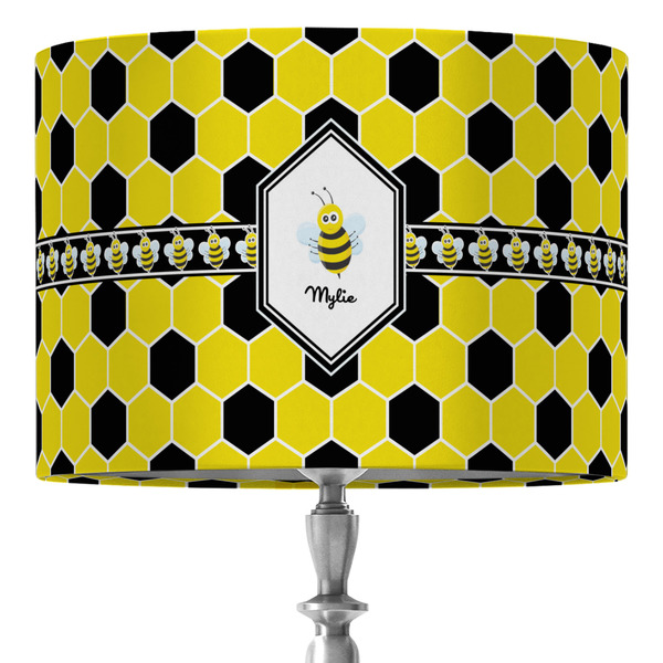 Custom Honeycomb 16" Drum Lamp Shade - Fabric (Personalized)
