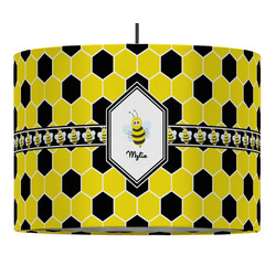Honeycomb 16" Drum Pendant Lamp - Fabric (Personalized)