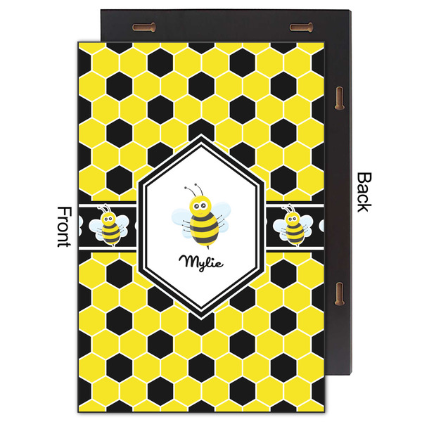 Honeycomb 20x30 Wood Print - Front & Back View