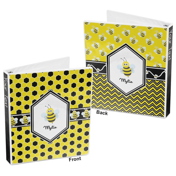 Honeycomb 3-Ring Binder Front and Back