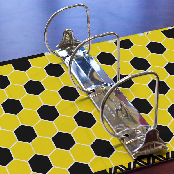 Honeycomb 3 Ring Binders - Full Wrap - 3" - DETAIL