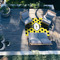 Honeycomb 5'x7' Patio Rug - In context