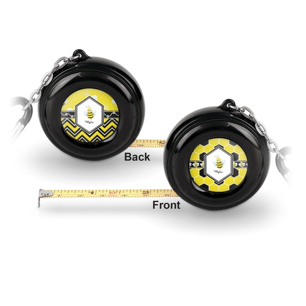 Honeycomb 6-Ft Pocket Tape Measure with Carabiner Hook - Front and Back