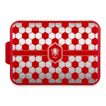 Honeycomb Aluminum Baking Pan with Red Lid (Personalized)