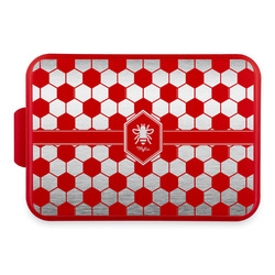 Honeycomb Aluminum Baking Pan with Red Lid (Personalized)