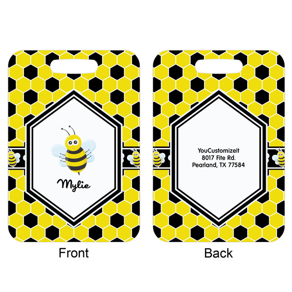 Honeycomb Aluminum Luggage Tag (Front + Back)