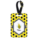 Honeycomb Metal Luggage Tag w/ Name or Text