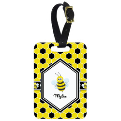 Honeycomb Metal Luggage Tag w/ Name or Text