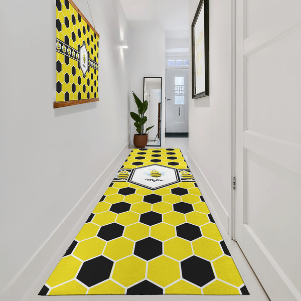 Honeycomb Area Rug Sizes - In Context (vertical)