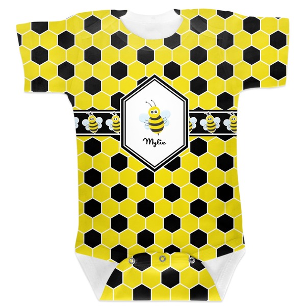 Custom Honeycomb Baby Bodysuit (Personalized)