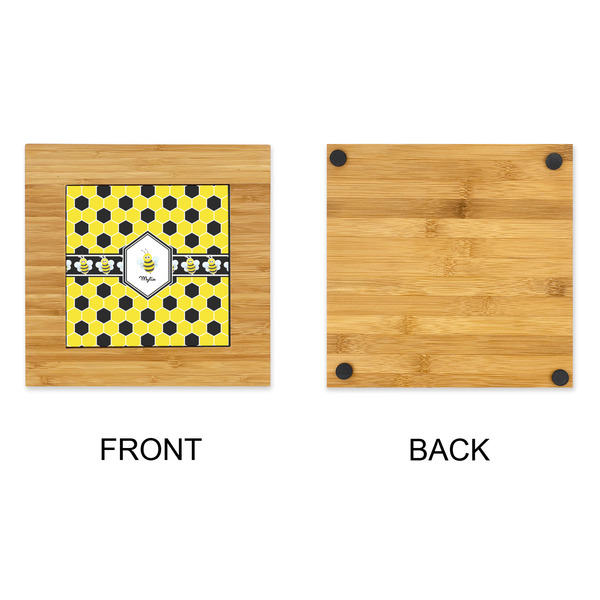 Honeycomb Bamboo Trivet with 6" Tile - APPROVAL