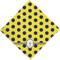 Honeycomb Dog Bandana Scarf w/ Name or Text