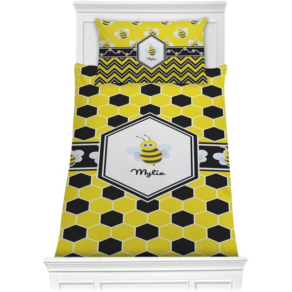 Custom Honeycomb Comforter Set - Twin XL (Personalized)