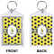 Honeycomb Bling Keychain (Front + Back)