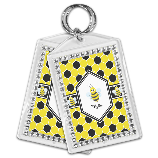 Honeycomb Bling Keychain - MAIN