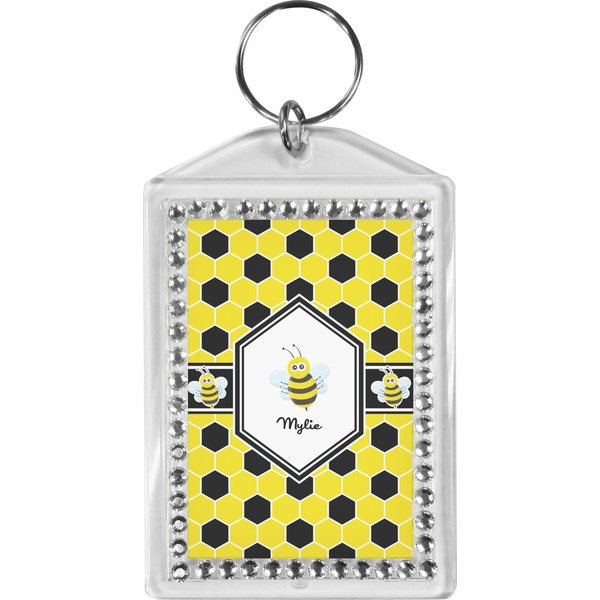 Custom Honeycomb Bling Keychain (Personalized)