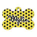 Honeycomb Bone Shaped Dog ID Tag (Personalized)