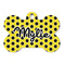 Honeycomb Bone Shaped Dog ID Tag (Personalized)