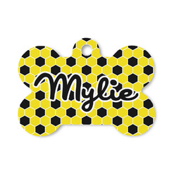 Honeycomb Bone Shaped Dog ID Tag - Small (Personalized)