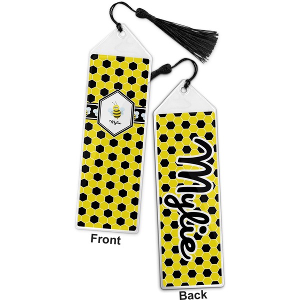Honeycomb Bookmark with tassel - Front and Back