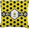 Honeycomb Burlap Pillow 18"