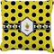 Honeycomb Burlap Pillow 22"