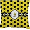 Honeycomb Burlap Pillow 24"