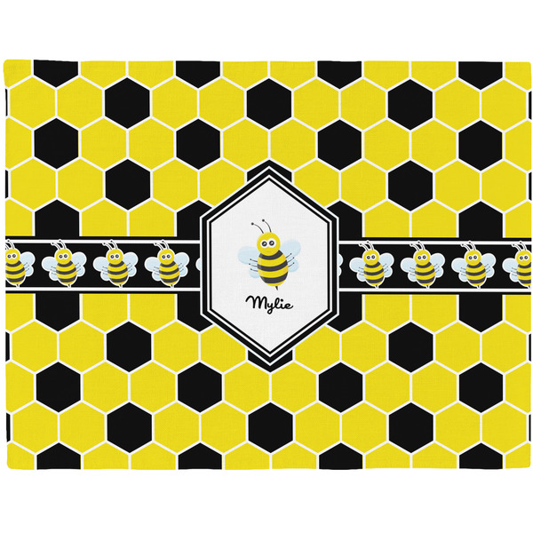 Custom Honeycomb Woven Fabric Placemat - Twill w/ Name or Text