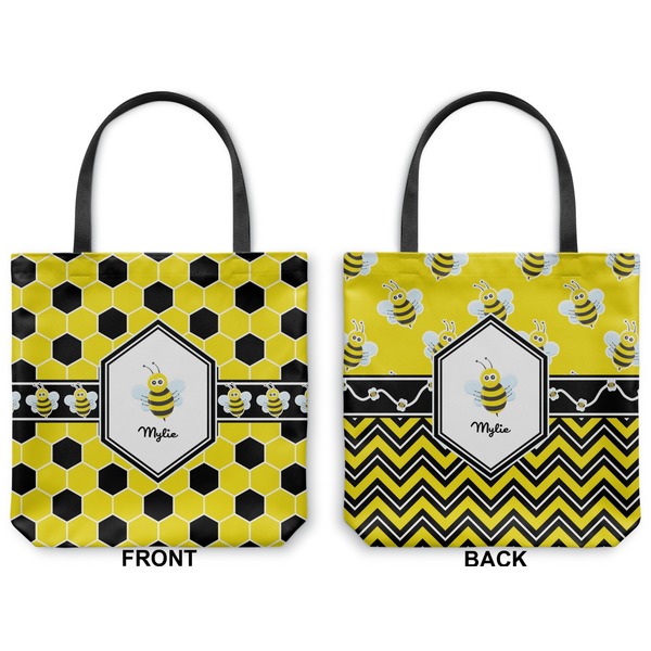 Honeycomb Canvas Tote - Front and Back