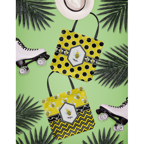 Honeycomb Canvas Tote Lifestyle Front and Back