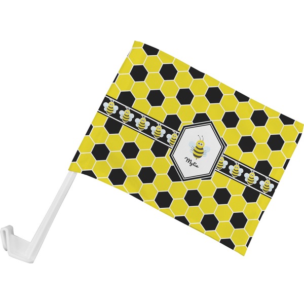 Custom Honeycomb Car Flag - Small w/ Name or Text