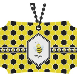 Honeycomb Rear View Mirror Ornament (Personalized)