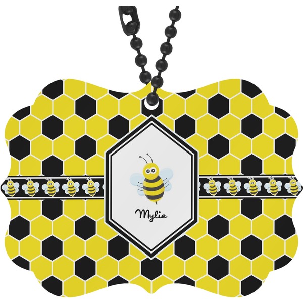Custom Honeycomb Rear View Mirror Decor (Personalized)