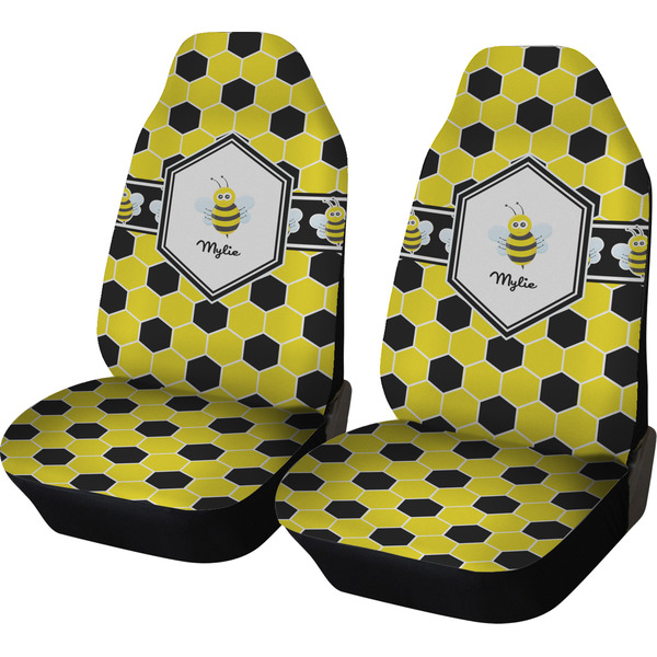 Custom Honeycomb Car Seat Covers (Set of Two) (Personalized)